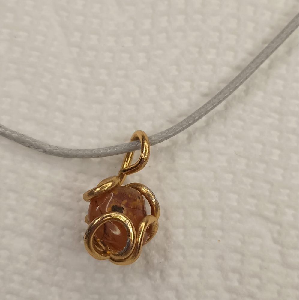 Carnelian Gemstone Pendant Necklace